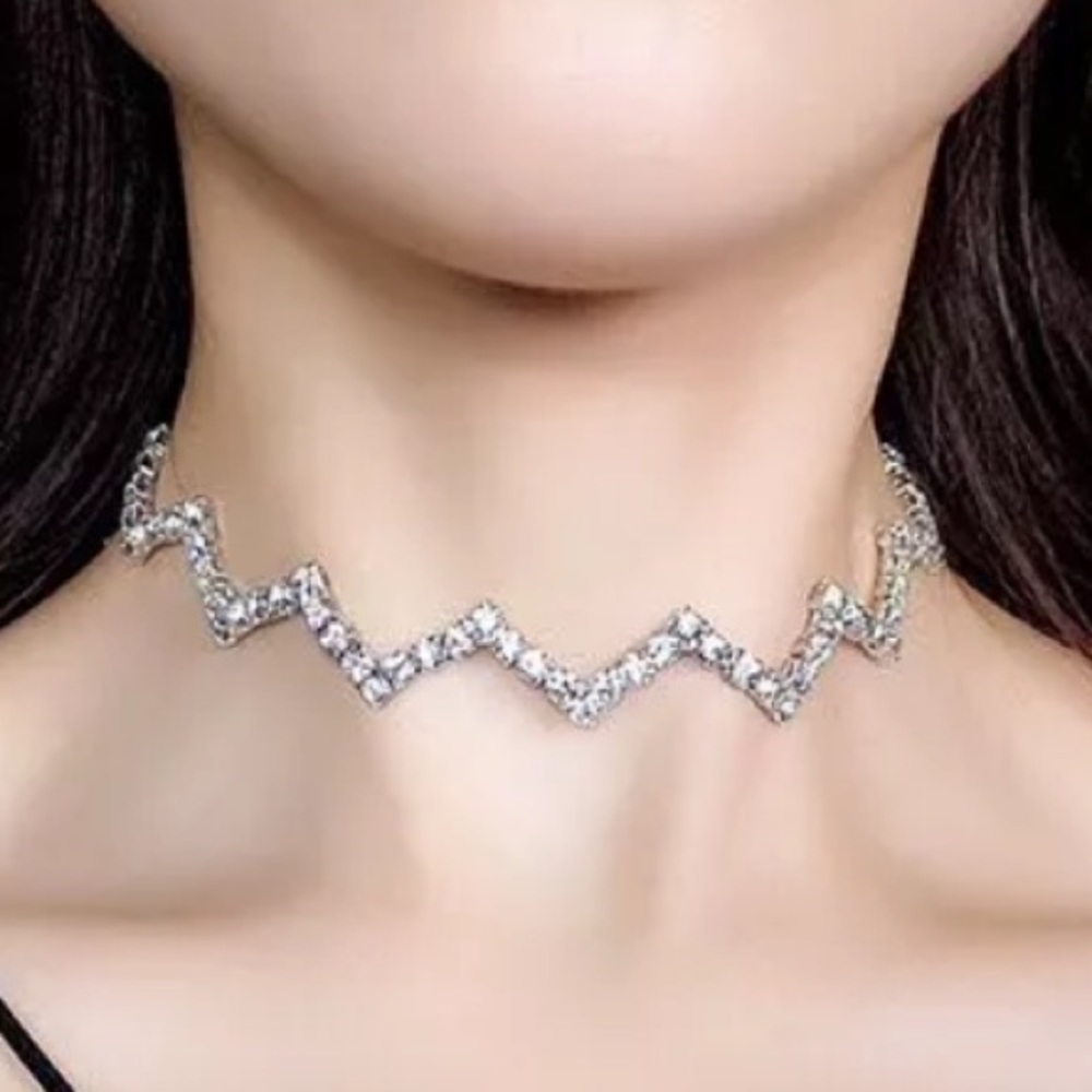 Trendy Fashion Necklace Crystal Choker Necklace holiday Christmas gift present